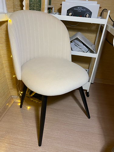 Стул на металлокаркасе Gabi latte / gold / black фото покупателя 954