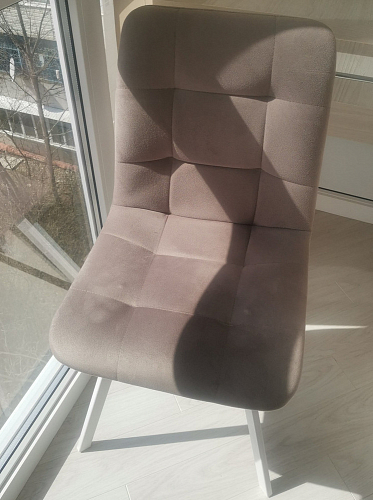 Стул на металлокаркасе Чилли темно-серый / черный каркас фото покупателя 704