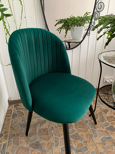 Стул на металлокаркасе Gabi latte / gold / black фото покупателя 297