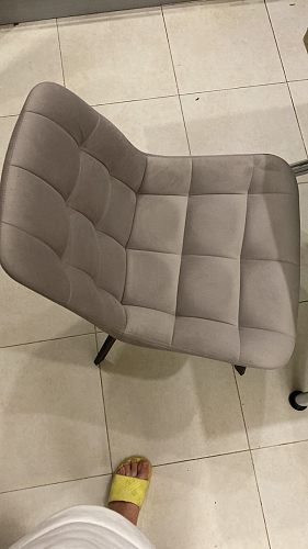 Стул на металлокаркасе Челси бежевый / белый каркас фото покупателя 25