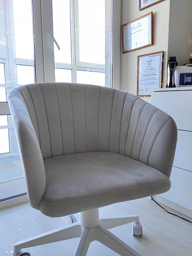 Компьютерное кресло Тибо confetti chocolate / белый фото покупателя 16