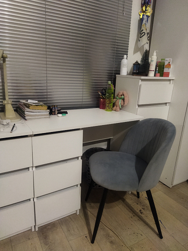 Стул на металлокаркасе Gabi latte / gold / black фото покупателя 396