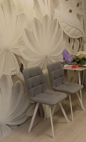 Стул на металлокаркасе Чилли К кирпичный / черный фото покупателя 694