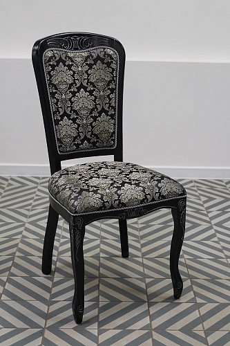 Стул Клето патина серебро / черный из шоурума 2