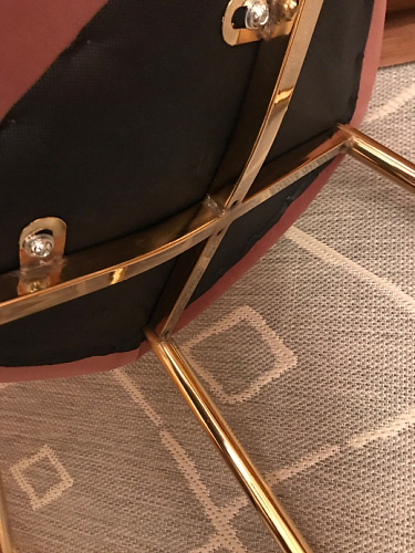 Стул на металлокаркасе Dabl 01 champagne / gold фото покупателя 120