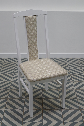 Деревянный стул Гроджин бежевый / молочный из шоурума 1