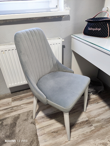 Стул на металлокаркасе Kora green / black фото покупателя 84