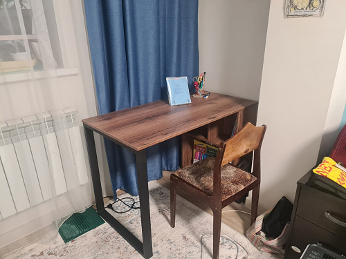 Письменный стол Битти Лофт 116х60х75 креатель / черный матовый фото покупателя 75