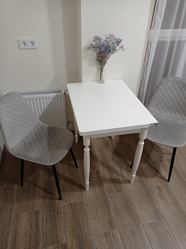 Стул на металлокаркасе Capri dark beige / white фото покупателя 91