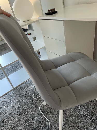 Стул на металлокаркасе Чилли черный / зеленый фото покупателя 788