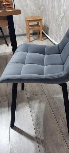 Стул на металлокаркасе Челси велюр коричневый / черный каркас фото покупателя 245