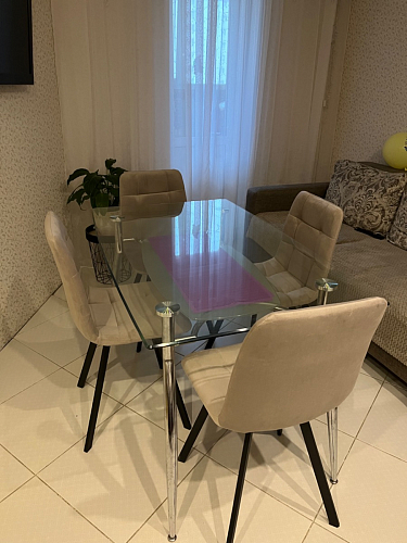 Комплект стульев Чилли 2 шт бежевый / черный фото покупателя 263