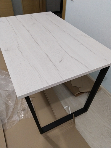 Стол раскладной Лота Лофт 120 25 мм юта / черный матовый фото покупателя 440