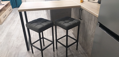 Барный стул Лофт линкольн белый / белый матовый фото покупателя 317