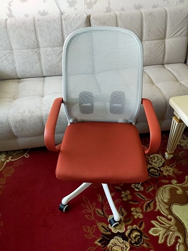 Компьютерное кресло Bust gray / red / white фото покупателя 1