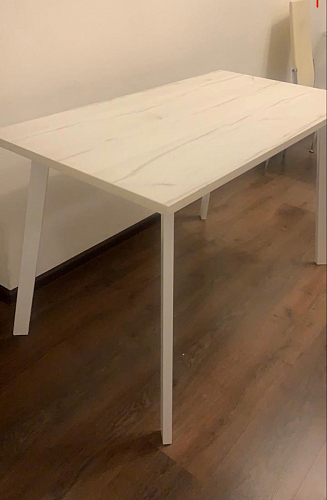 Стол Тринити Лофт 120 32 мм дуб галифакс табако / черный матовый фото покупателя 665