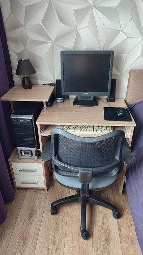 Стол компьютерный Джаз-24 правый венге фото покупателя 106