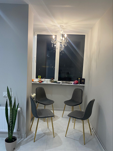 Стул на металлокаркасе Dabl 01 champagne / gold фото покупателя 84