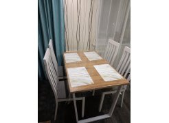 Стол Лота Лофт 140 25 мм черный матовый / бетон фото покупателя 453