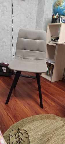 Стул на металлокаркасе Чилли синяя ткань / белый фото покупателя 606