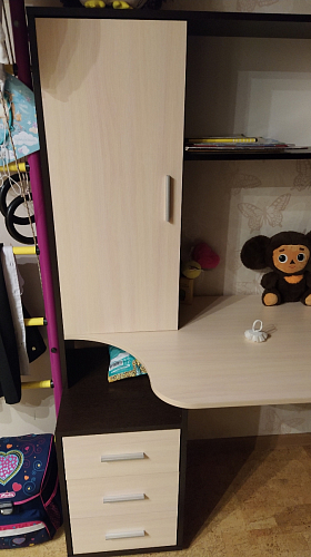 Письменный стол КСТ-16 левый венге / беленый дуб фото покупателя 19