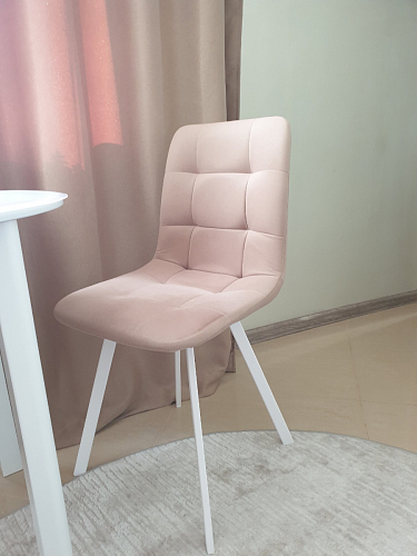 Стул на металлокаркасе Чилли К темно-серый (velutto 32) / черный фото покупателя 320