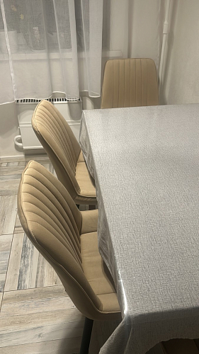 Комплект стульев Вейв 4 шт светло-серый / черный фото покупателя 250