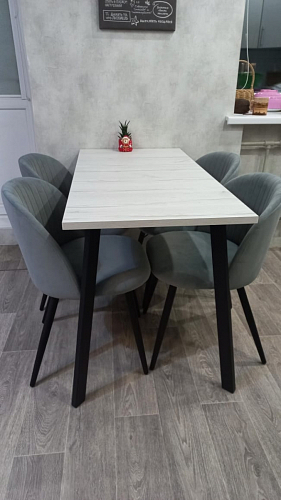 Стул на металлокаркасе Gabi gray / black фото покупателя 62