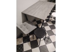 Стол Лота Лофт 140 25 мм черный матовый / бетон фото покупателя 894