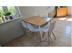 Стол Лота Лофт 140 25 мм юта / белый матовый фото покупателя 837