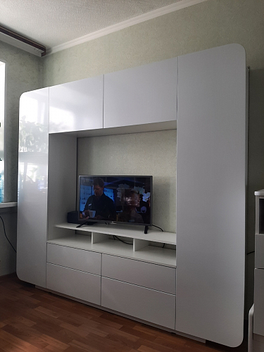 Готовая гостиная Румба белый / белый глянец  - Уцененный экземпляр фото покупателя 2