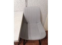 Стул на металлокаркасе Вейв светло-серый (hl 63) / 10К черный каркас фото покупателя 144