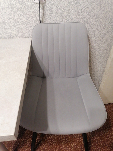 Стул на металлокаркасе Седа К латте / черный фото покупателя 144