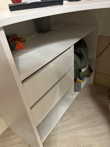 Письменный стол СПм-25 правый белый фото покупателя 31