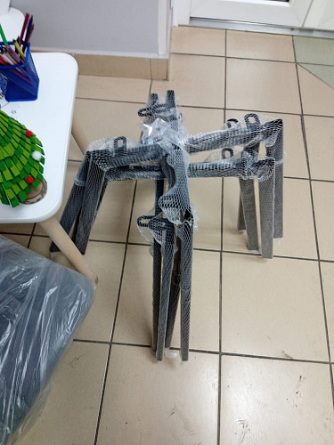 Стул на металлокаркасе Чилли черный / зеленый фото покупателя 509