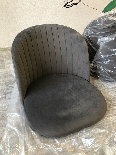 Стул на металлокаркасе Gabi gray / black фото покупателя 674