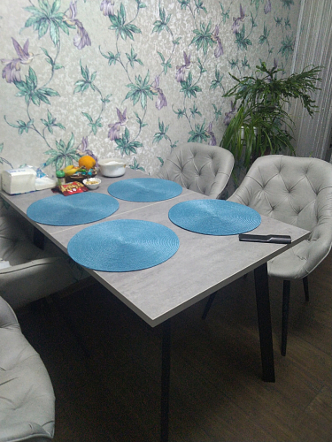 Стол раскладной Колон Лофт 120 32 мм дуб галифакс табако / черный матовый фото покупателя 67