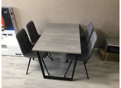 Стол Лота Лофт 120 25 мм сабия / черный матовый фото покупателя 645