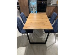 Стол Лота Лофт 140 25 мм черный матовый / бетон фото покупателя 75