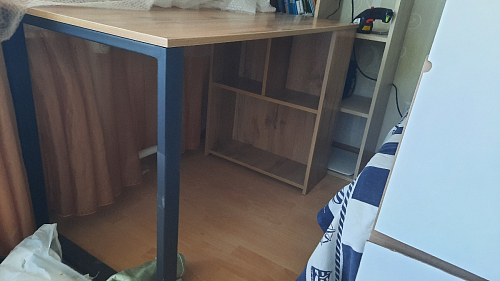 Письменный стол Битти Лофт 116х60х75 креатель / черный матовый фото покупателя 120