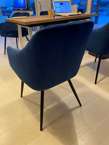 Стул на металлокаркасе Slam dark beige фото покупателя 49