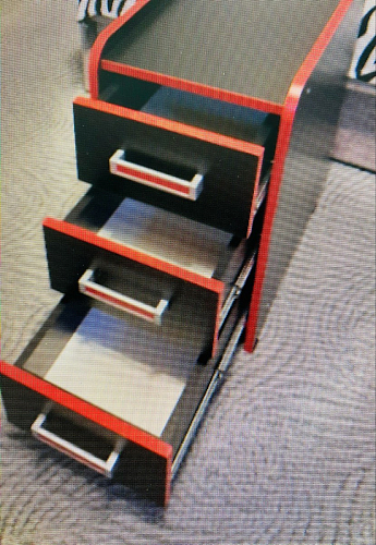 Тумба Ханна черная / красная  - Уцененный экземпляр фото покупателя 94