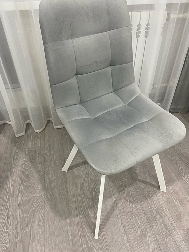 Стул на металлокаркасе Чилли бежевый / белый каркас фото покупателя 793