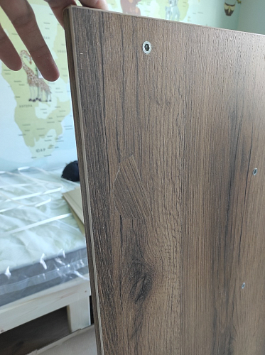 Письменный стол Битти Лофт 116х60х75 дуб делано светлый / белый матовый фото покупателя 57