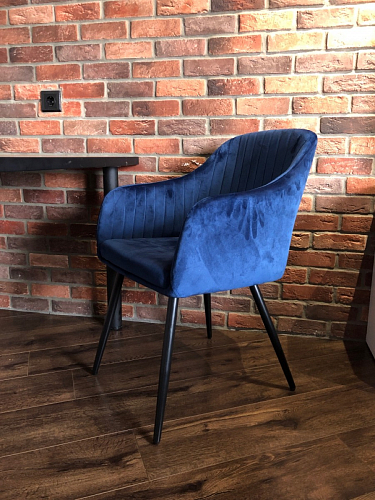 Стул на металлокаркасе Slam dark blue фото покупателя 13