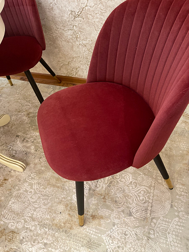 Стул на металлокаркасе Gabi 1 темно-серый / черный фото покупателя 139