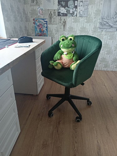 Компьютерное кресло Тибо confetti chocolate / белый фото покупателя 127