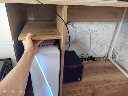 Письменный стол Челси Лофт дуб делано светлый / белый матовый фото покупателя 9