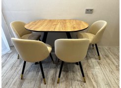 Стул на металлокаркасе Gabi blue / black фото покупателя 550