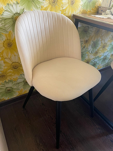 Стул на металлокаркасе Gabi 1 light purple / black фото покупателя 245